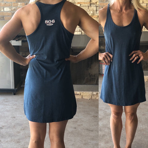 806 Apparel Next Level Ash Blue Ultra-Soft Tank Racerback dress