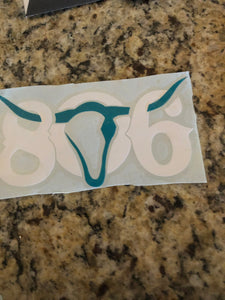 806 Transfer Decal  3 1/2" x 6 1/2".