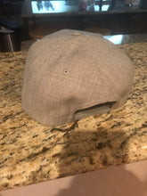 806 Snapback Flat Brim Hat (Heather Grey with Black 806 and Pink Skull)
