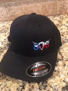 806 Black Flex Fit YOUTH Hat (Texas Flag White Steer)