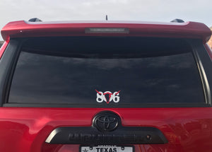 806 Transfer Decal  3 1/2" x 6 1/2".