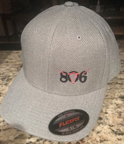 806 Light Grey Flex Fit (Black 806 Pink Skull)