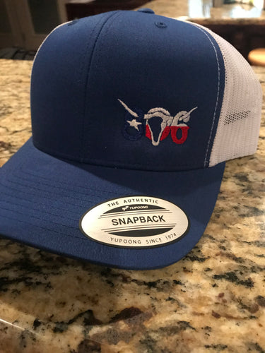 806 Royal Blue Snapback (Texas Flag Logo)