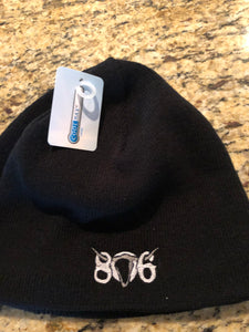 806 Winter Hat/Beanie (white 806 grey skull)