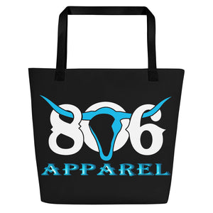 806 Apparel (Aqua Logo) Beach Bag Printed when ordered(12 to 14 days to arrive