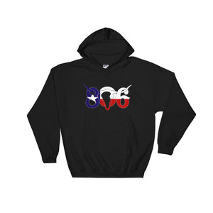 806 Texas Flag Logo Hooded Sweatshirt printed when ordered (12 to 14 days to arrive))