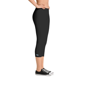 806 Apparel Capri Leggings (white 806 aqua steer)