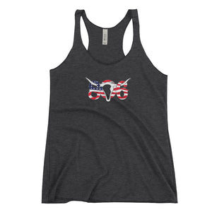 806 "Patriotic" Women's Racerback Tank Printed when ordered (12 to 14 days to arrive)