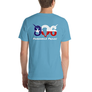 806 Texas Flag Short-Sleeve Unisex T-Shirt printed when ordered (12-14 days to arrive)