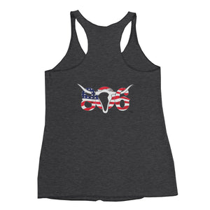 806 "Patriotic" Women's Racerback Tank Printed when ordered (12 to 14 days to arrive)