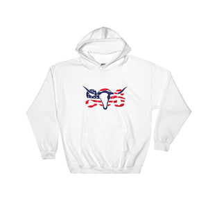 806 "Patriotic" Hooded Sweatshirt Printed when ordered (12 to 14 days to arrive)