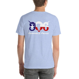 806 Texas Flag Short-Sleeve Unisex T-Shirt printed when ordered (12-14 days to arrive)