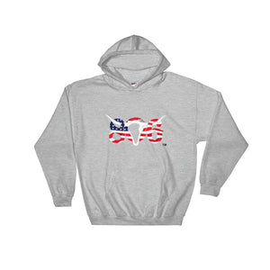 806 "Patriotic" Hooded Sweatshirt Printed when ordered (12 to 14 days to arrive)